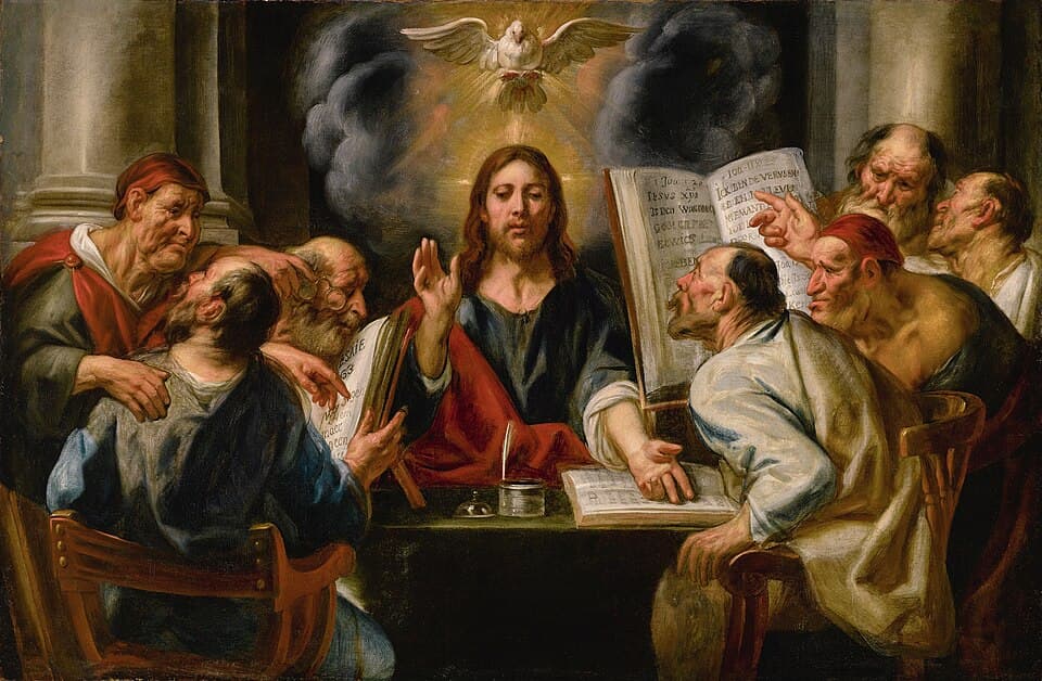 Christ answering the Pharisees about repudiation