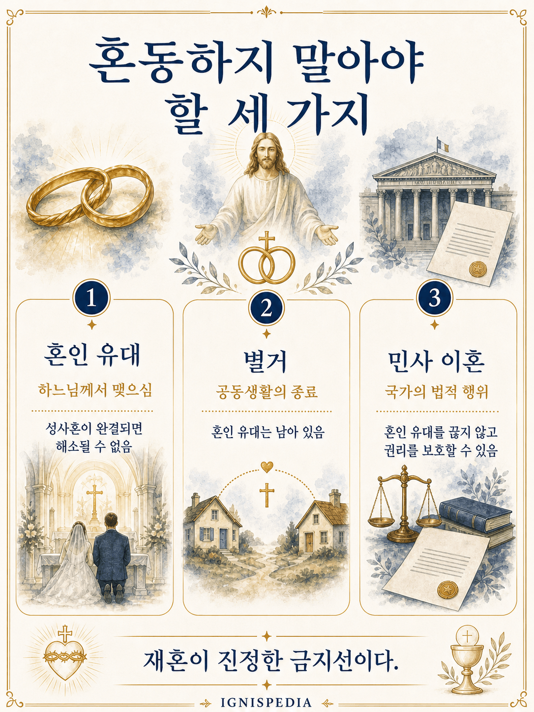 혼인 유대, 별거, 민사 이혼을 구분하는 인포그래픽