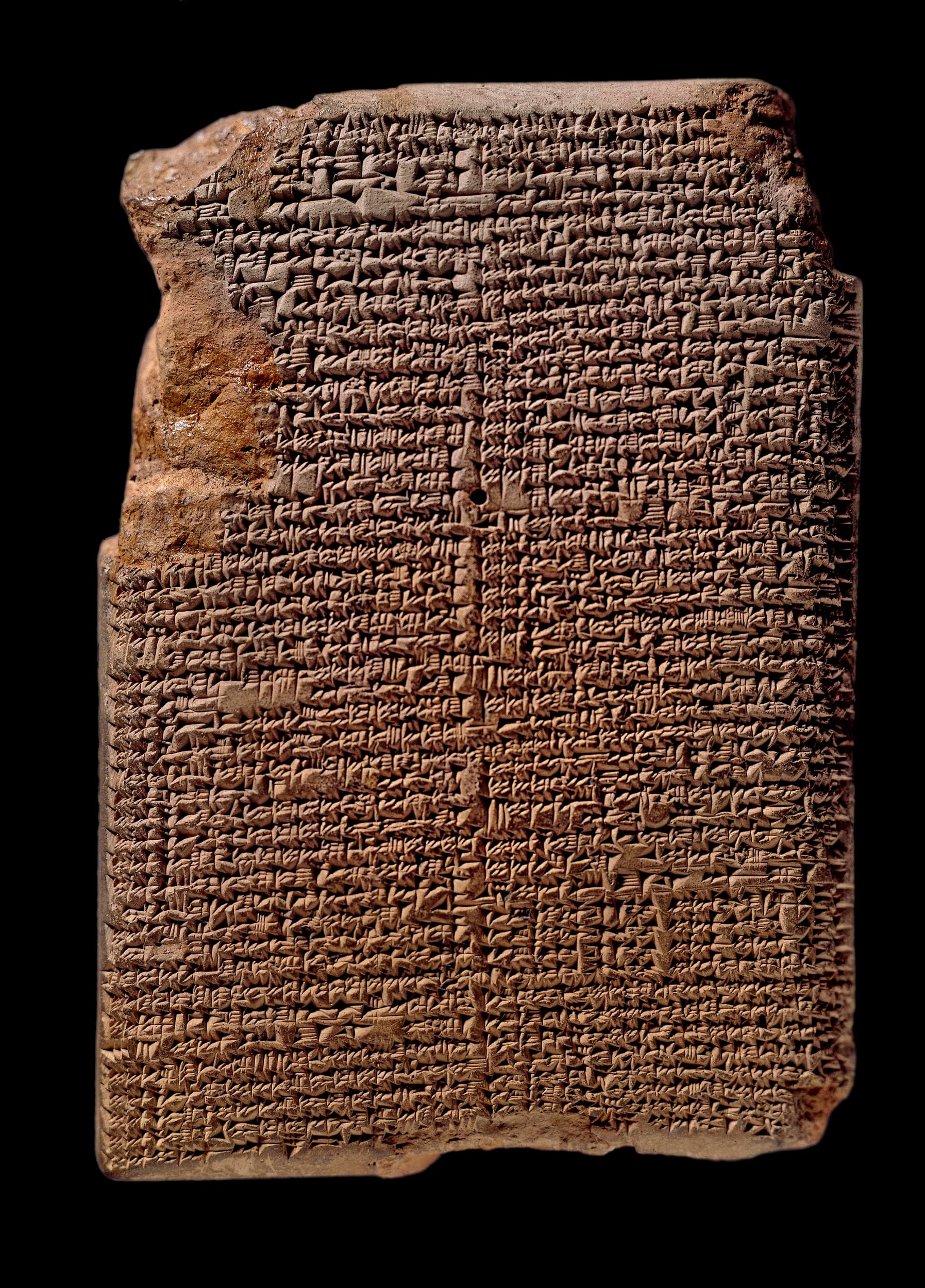 Babylonian cuneiform tablet Mul-Apin kept at the British Museum