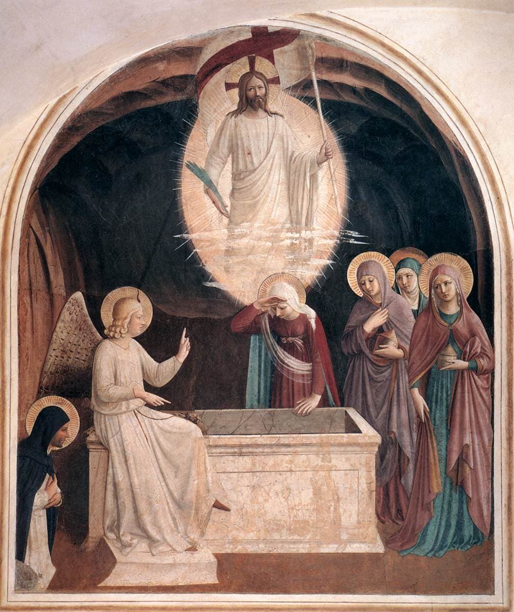 Fra Angelico, a ressurreição de Cristo e as mulheres junto ao túmulo