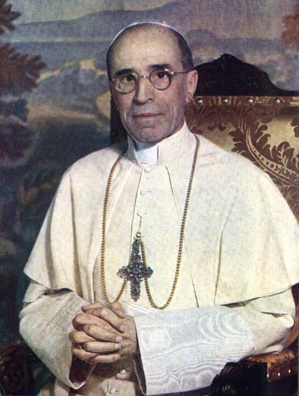 Retrato fotográfico do Papa Pio XII por volta de 1951