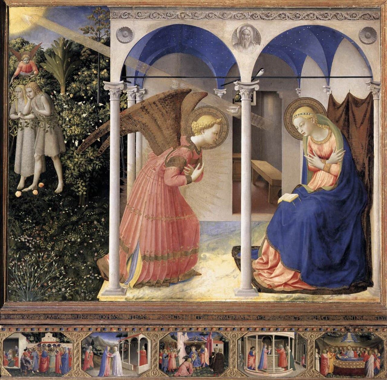 Archanioł Gabriel zwiastuje Maryi Pannie, obraz Fra Angelica