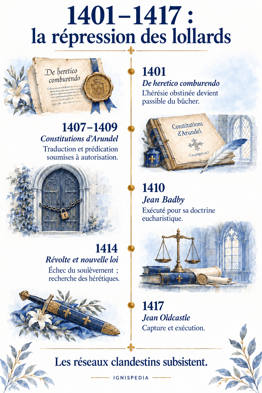 Chronologia represji wobec lollardów w latach 1401-1417