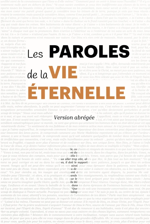 Obálka „Les Paroles de la Vie Éternelle“